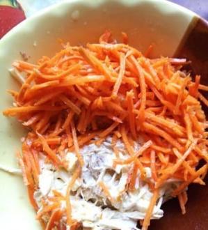 Рецепт з сулугуні та корейською морквою інгредієнти 5