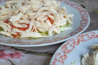 Рецепт салату з пекінки і шампіньйонів інгредієнти 4