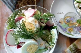Салат з зернистим сиром і редискою інгредієнти 4