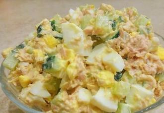 Варіант салату з тунцем і яйцями інгредієнти 6