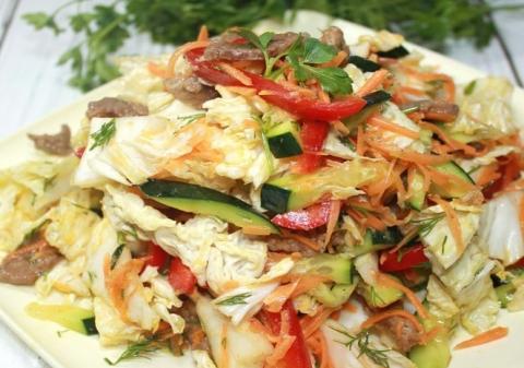 Новий салат з пекінської капусти інгредієнти