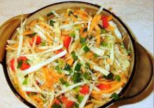 Рецепт салату зі свіжої капусти інгредієнти 1