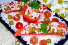 Закусочний салат з креветками і оливками інгредієнти 1