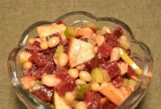 Овочевий салат з квасолею і яблуком інгредієнти 1