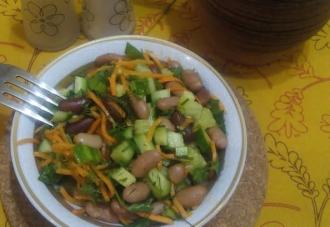 Пісний салат з квасолі і моркви інгредієнти 1