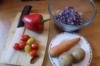Салат овочевий з білою квасолею інгредієнти 2