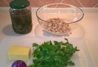 Рецепт з квасолею, огірком і сиром інгредієнти 2