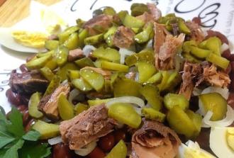 Білковий салат з огірками інгредієнти 6