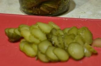 Рецепт з беконом і маринованими огірками інгредієнти 6