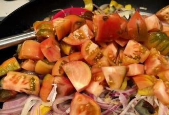 Овочевий гарячий салат-гарнір інгредієнти 7