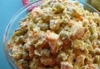 Курячий салат з маринованими огірками інгредієнти 8