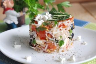 "Грецький" теплий салат інгредієнти 1