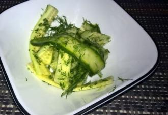 Скандинавський салат зі свіжих огірків інгредієнти 1
