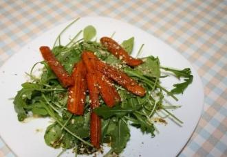 Рецепт з руколою і запеченою морквою інгредієнти 1