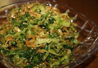 Салат із савойської капусти по-азійському інгредієнти 1