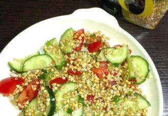 Салат з пророщеної зеленої гречки інгредієнти 1