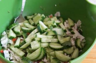 Овочевий салат зі смаженою куркою інгредієнти 10
