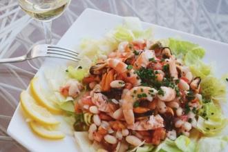 Рецепт з морепродуктів і білої квасолі інгредієнти 13