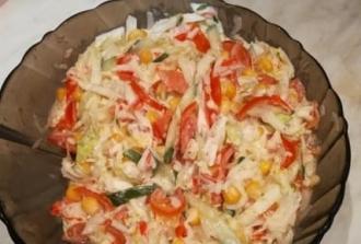 Рецепт салату з кукурудзи і пекінки інгредієнти 2