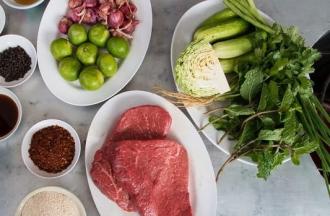 Тайський теплий салат з яловичиною інгредієнти 2
