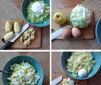 Рецепт з капусти, яблука і яйця інгредієнти 2