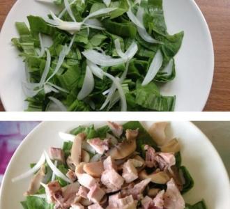 Рецепт зі шпинатом, куркою і грибами інгредієнти 2