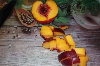 Рецепт з м'ятою, персиком та сиром інгредієнти 3
