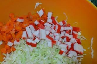 Рецепт овочевий з крабовими паличками інгредієнти 3