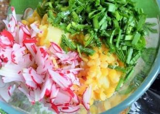 Салат картопляний з горохом інгредієнти 4