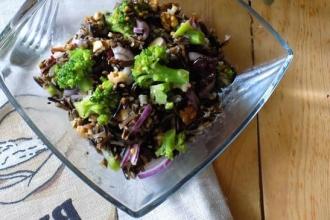 Салат з чорним рисом і брокколі інгредієнти 4