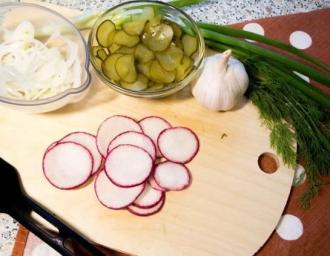 Рецепт з куркою, овочами і соліннями інгредієнти 5