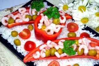 Закусочний салат з креветками і оливками інгредієнти 5