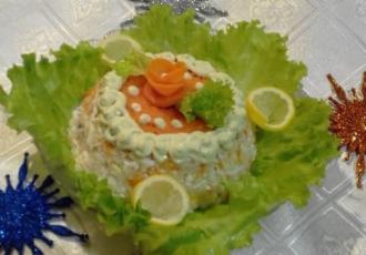 Рибний салат "Ракові шийки" інгредієнти 6