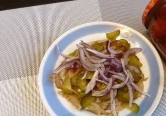 Рецепт з солоних огірків і груздів інгредієнти 6