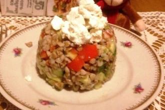Гречаний салат з овочами і фетою інгредієнти 6