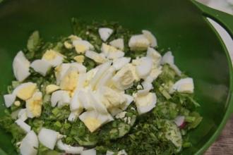 Весняний зелений салат інгредієнти 6
