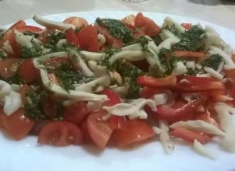 Овочевий салат з кальмарами інгредієнти 7
