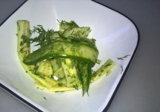Скандинавський салат зі свіжих огірків інгредієнти 7